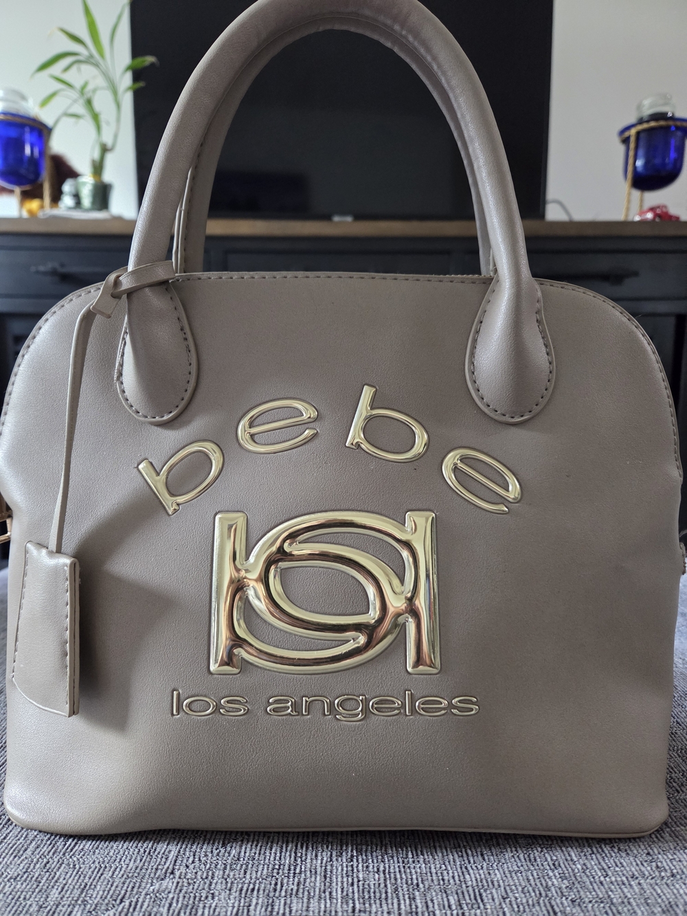 Bebe Kayla Grey Satchel